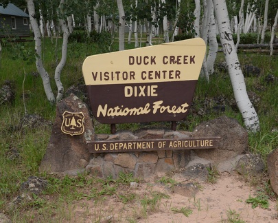 Duck Creek Visitor Center Sign